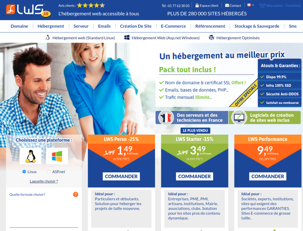 Meilleurs hébergeurs Web, avis et codes promos