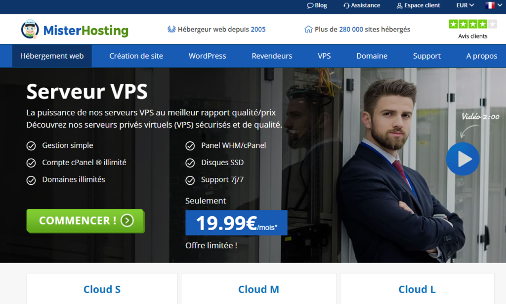 serveur VPS Mister-Hosting