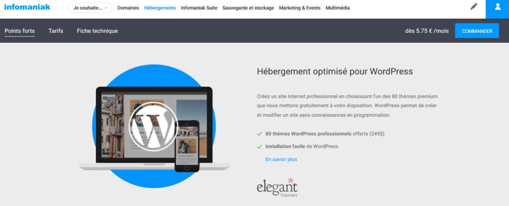 Hébergement pour wordpress