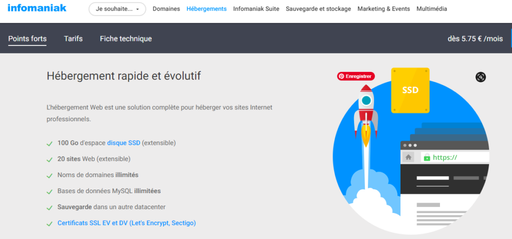 Hebergeur php Infomaniak