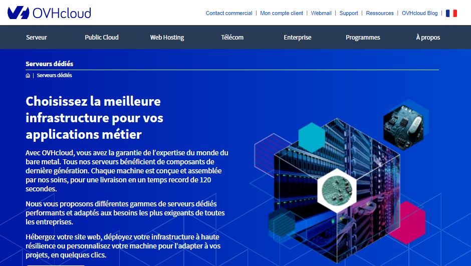 Hébergeurs de serveur dédié OVH