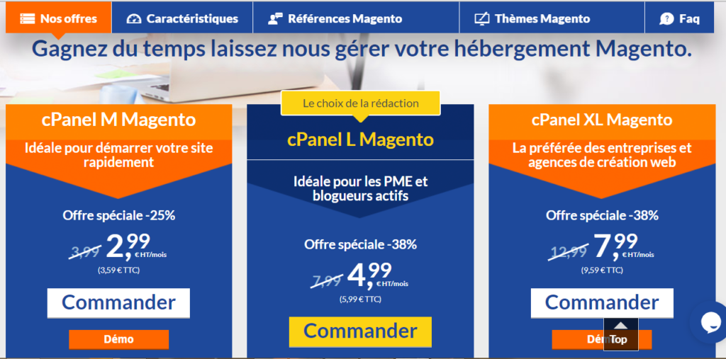 Hébergeurs pour Magento LWS