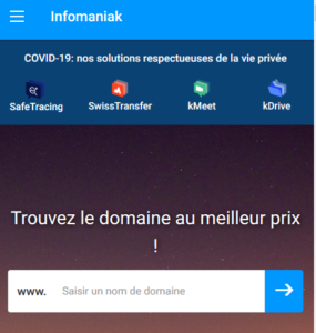 Hébergement infomaniak