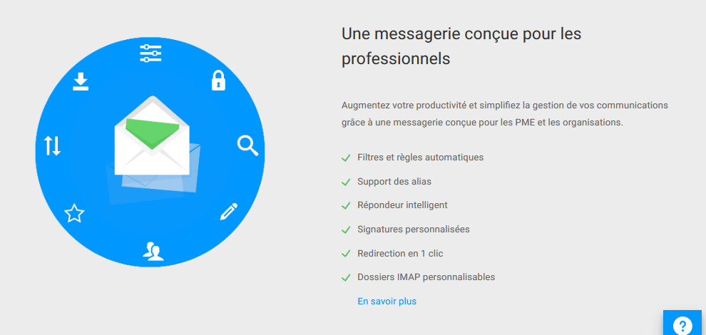 messagerie pour les professionnels