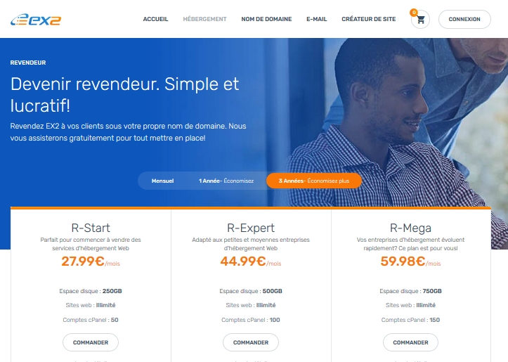 Revendeur hébérgement