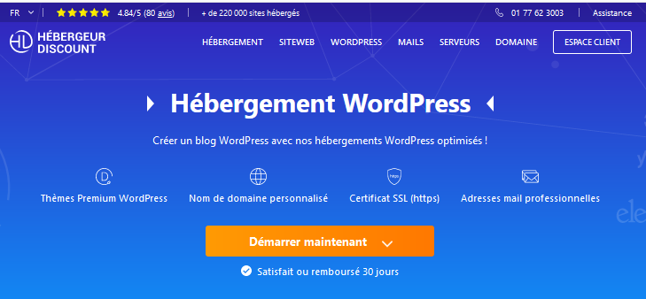 hebergement wordpress discount