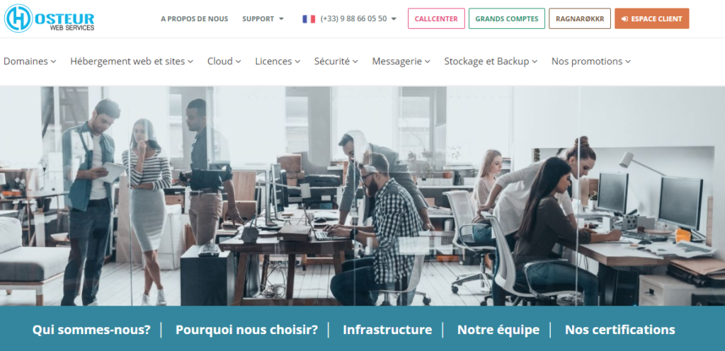 hebergeur hosteur à propos