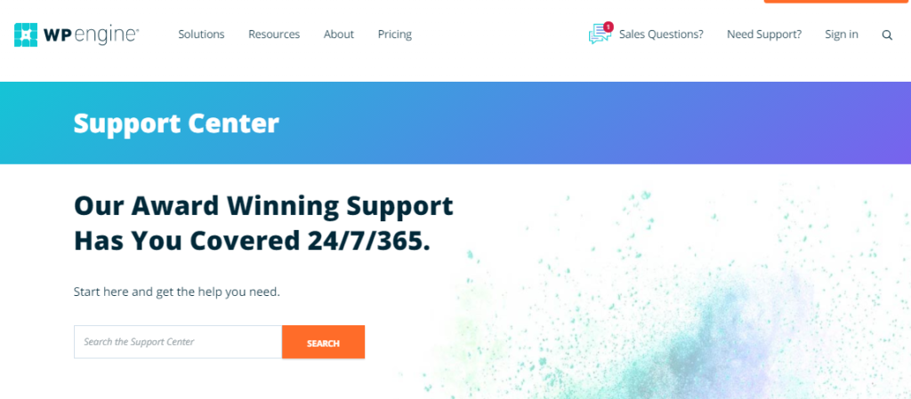 support wp engine