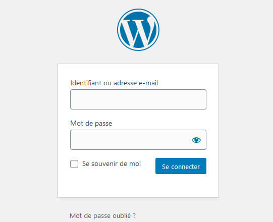 connexion à WordPress