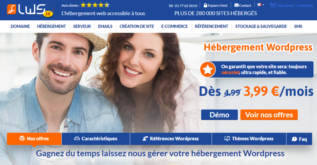 hébergement WordPress
